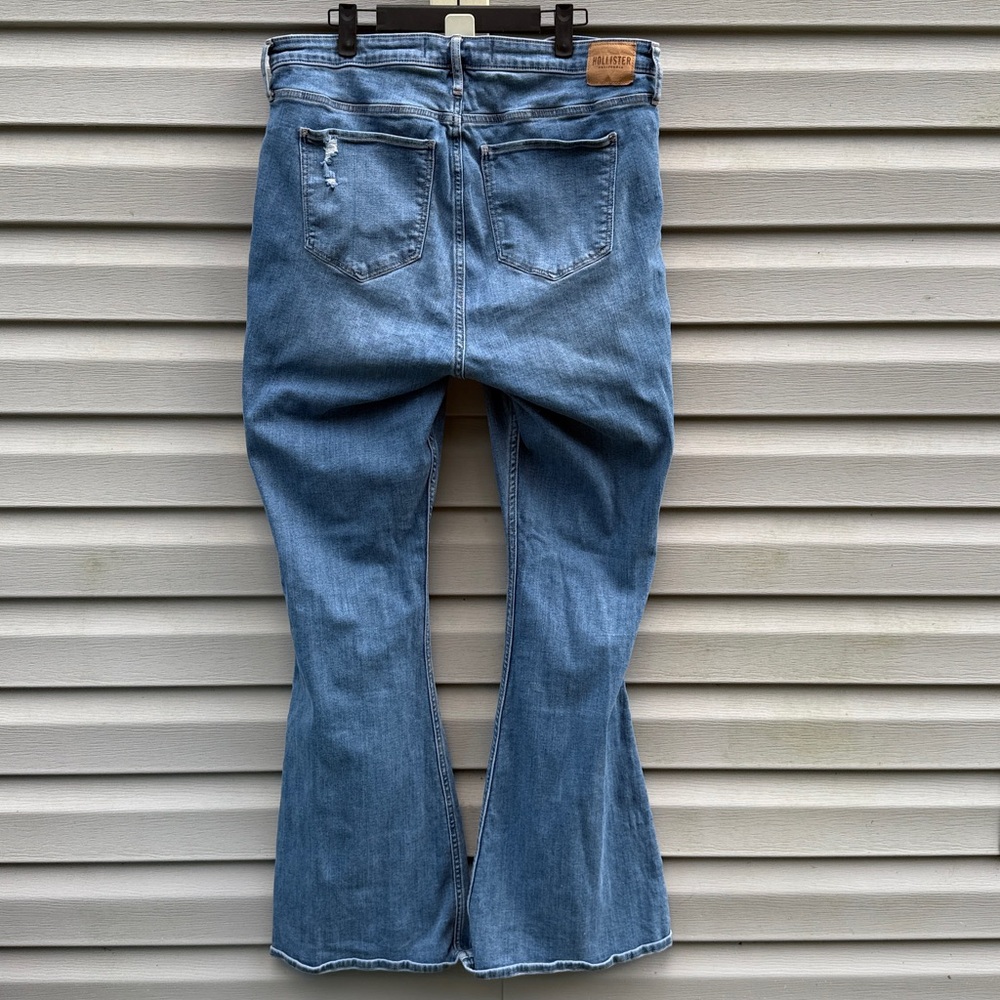 Hollister | Curvy High Rise Vintage Flare Denim Jeans size 21L/20L - Picture 3 of 5
